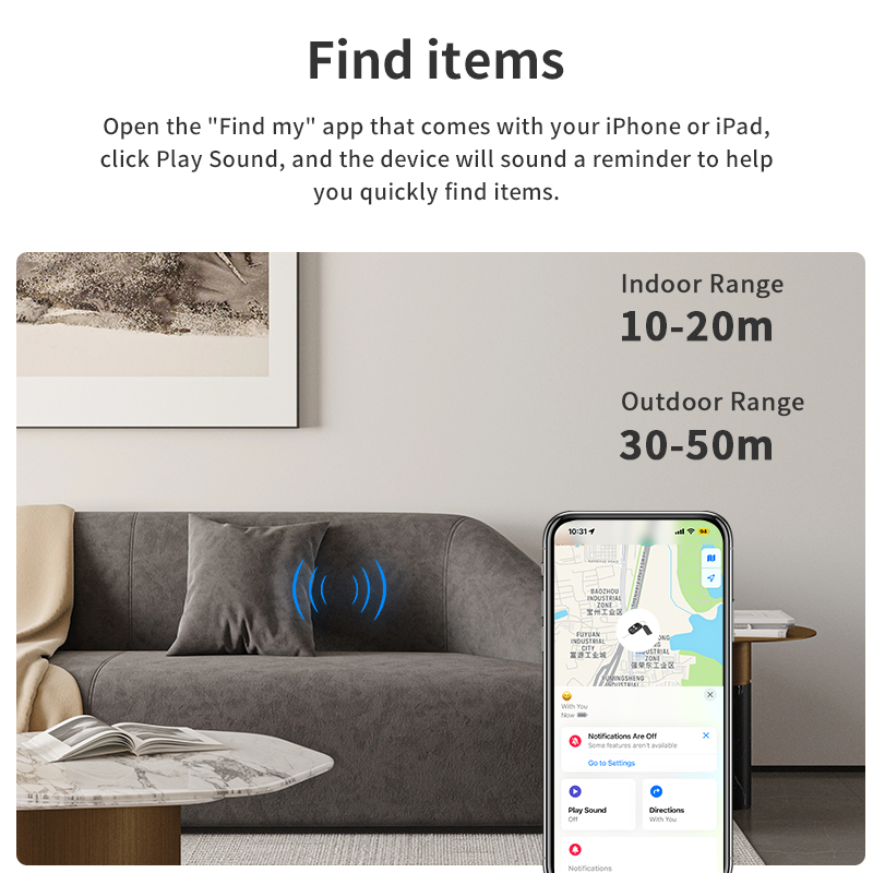 Smart Tag for Apple Find My Waterproof & 3-year Battery Life (RSH-iTag08)