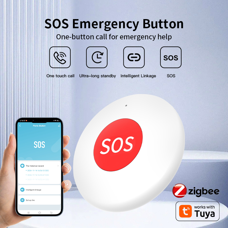 ZigBee SOS Alarm Sensor Smart Panic Button (RSH-SOS05)